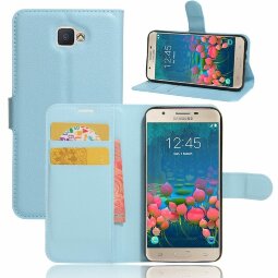 Чехол с визитницей для Samsung Galaxy J5 Prime SM-G570F (голубой)