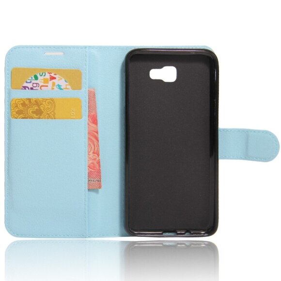 Чехол с визитницей для Samsung Galaxy J5 Prime SM-G570F (голубой)