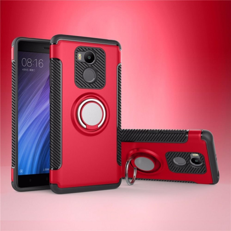 Чехол Hybrid Kickstand для Xiaomi Redmi 4 (красный)