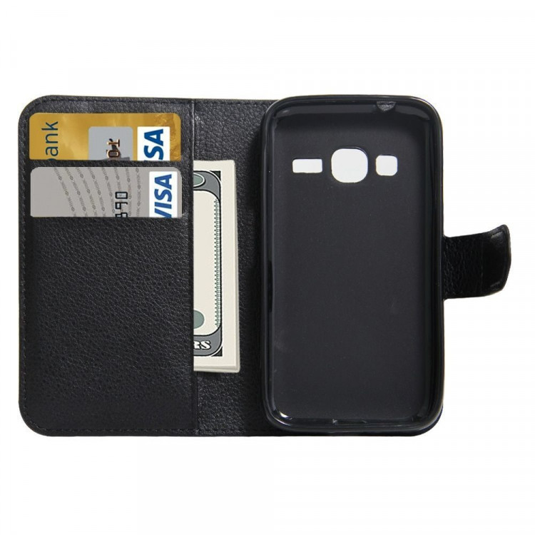 Чехол с визитницей для Samsung Galaxy J1 mini Prime (черный)