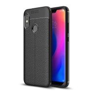 Чехол-накладка Litchi Grain для Xiaomi Redmi 6 Pro / Mi A2 Lite (черный)