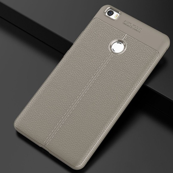 Чехол-накладка Litchi Grain для Xiaomi Mi Max (серый) Чехол-накладка Litchi Grain для Xiaomi Mi Max (серый)
