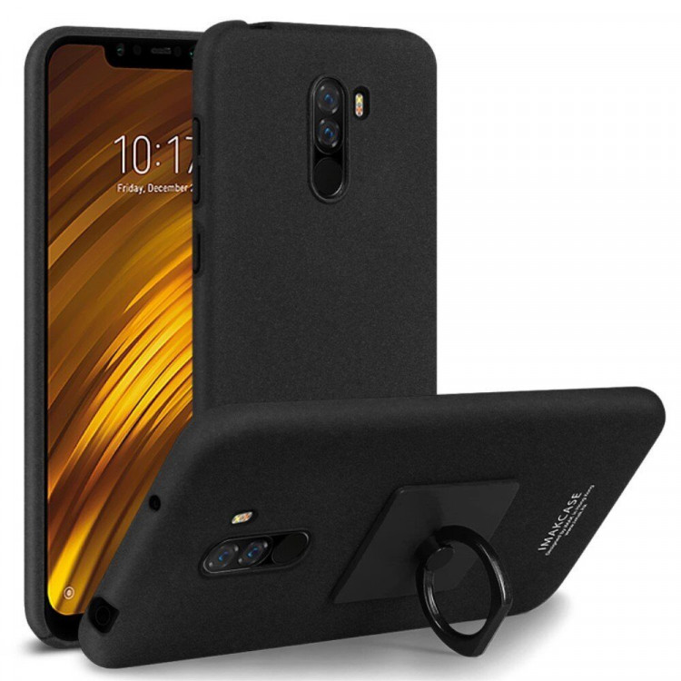 Чехол iMak Finger для Xiaomi Pocophone F1 / Poco F1 (черный)
