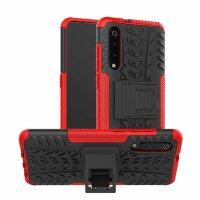 Чехол Hybrid Armor для Xiaomi Mi 9 (черный + красный)