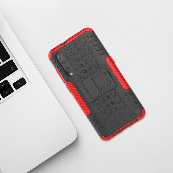 Чехол Hybrid Armor для Xiaomi Mi 9 (черный + красный) Чехол Hybrid Armor для Xiaomi Mi 9 (черный + красный)