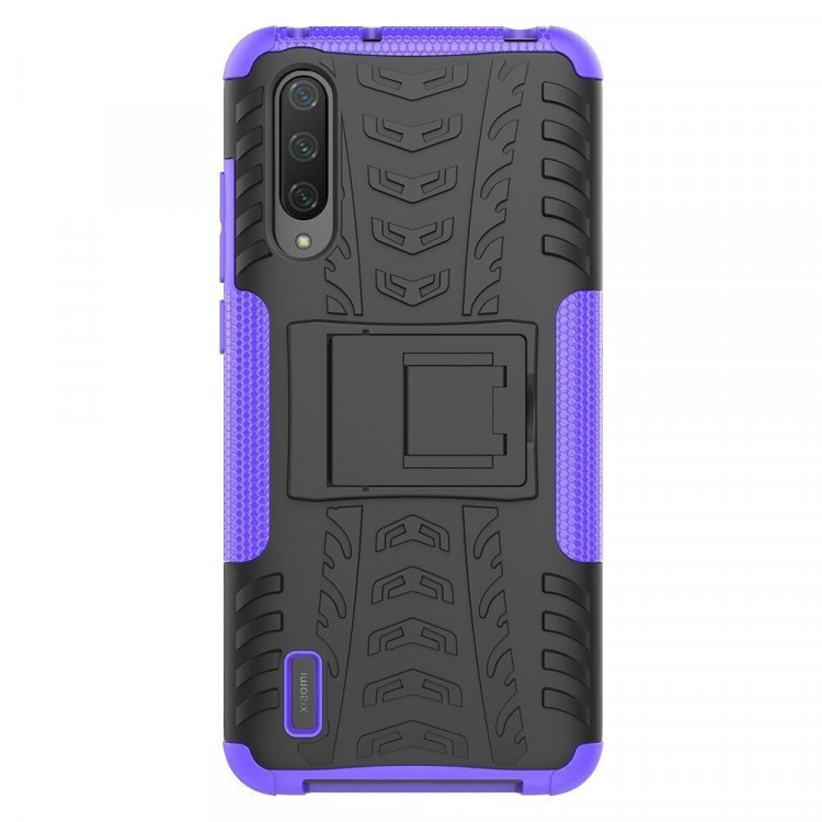 Чехол Hybrid Armor для Xiaomi Mi CC9 / Xiaomi Mi 9 Lite (черный + фиолетовый)