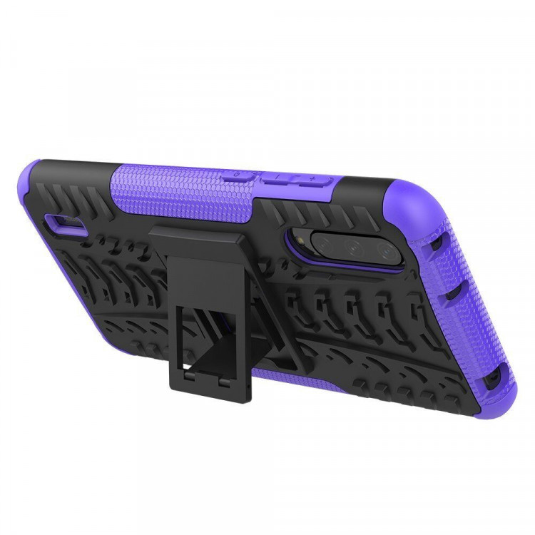 Чехол Hybrid Armor для Xiaomi Mi CC9 / Xiaomi Mi 9 Lite (черный + фиолетовый)
