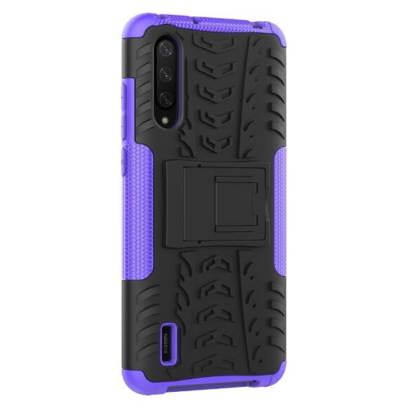 Чехол Hybrid Armor для Xiaomi Mi CC9 / Xiaomi Mi 9 Lite (черный + фиолетовый)
