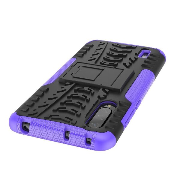 Чехол Hybrid Armor для Xiaomi Mi CC9 / Xiaomi Mi 9 Lite (черный + фиолетовый)