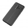 Чехол-накладка Litchi Grain для Samsung Galaxy S9 Plus (черный)