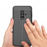 Чехол-накладка Litchi Grain для Samsung Galaxy S9 Plus (черный)