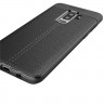 Чехол-накладка Litchi Grain для Samsung Galaxy S9 Plus (черный)