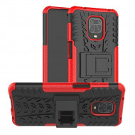 Чехол Hybrid Armor для Redmi Note 9S / Note 9 Pro / Note 9 Pro Max (черный + красный) Чехол Hybrid Armor для Redmi Note 9S / Note 9 Pro / Note 9 Pro Max (черный + красный)