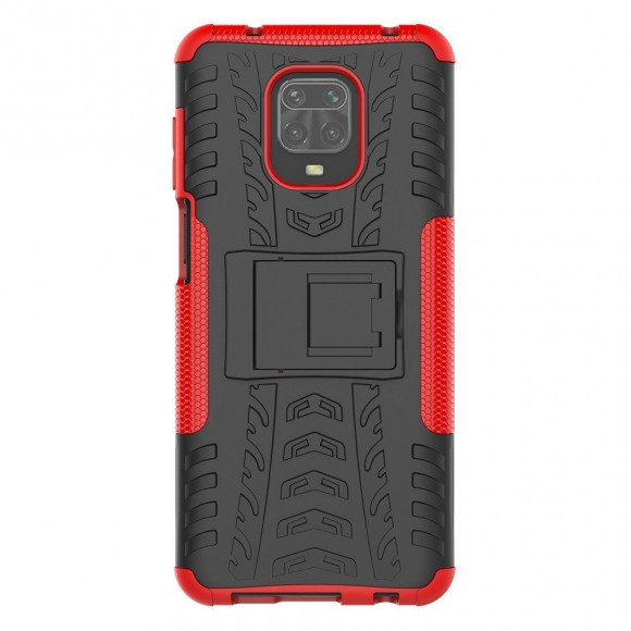 Чехол Hybrid Armor для Redmi Note 9S / Note 9 Pro / Note 9 Pro Max (черный + красный) Чехол Hybrid Armor для Redmi Note 9S / Note 9 Pro / Note 9 Pro Max (черный + красный)