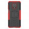 Чехол Hybrid Armor для Redmi Note 9S / Note 9 Pro / Note 9 Pro Max (черный + красный)