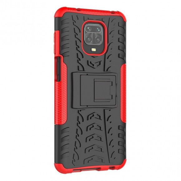 Чехол Hybrid Armor для Redmi Note 9S / Note 9 Pro / Note 9 Pro Max (черный + красный) Чехол Hybrid Armor для Redmi Note 9S / Note 9 Pro / Note 9 Pro Max (черный + красный)