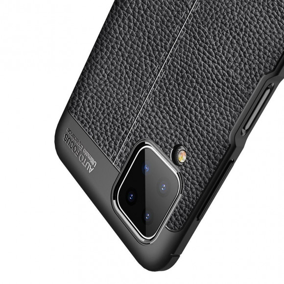Чехол-накладка Litchi Grain для Samsung Galaxy A12 (красный) Чехол-накладка Litchi Grain для Samsung Galaxy A12 (красный)