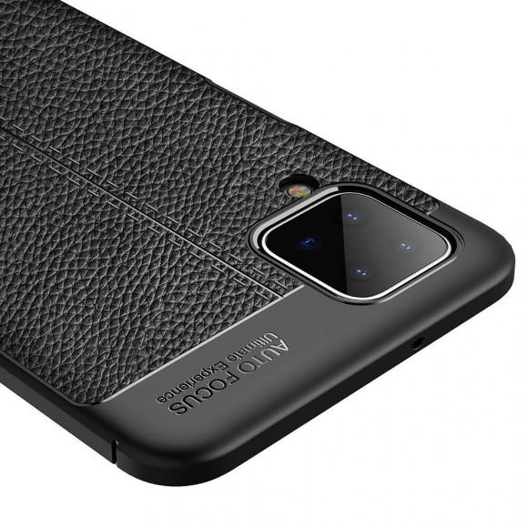 Чехол-накладка Litchi Grain для Samsung Galaxy A12 (красный) Чехол-накладка Litchi Grain для Samsung Galaxy A12 (красный)