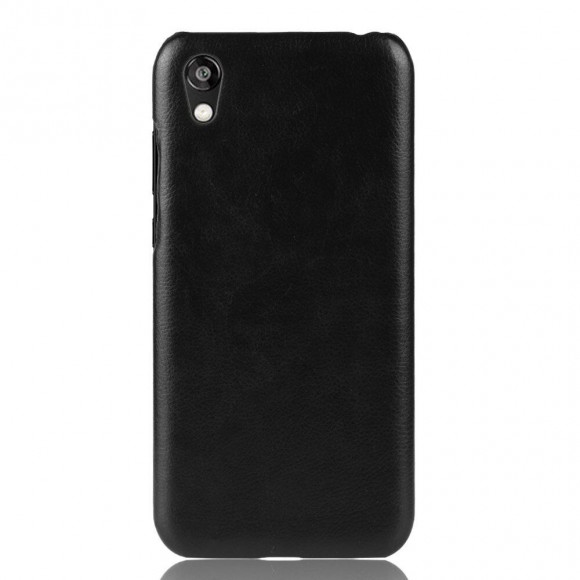 Кожаная накладка-чехол для Huawei Y5 (2019) / Honor 8S (черный)