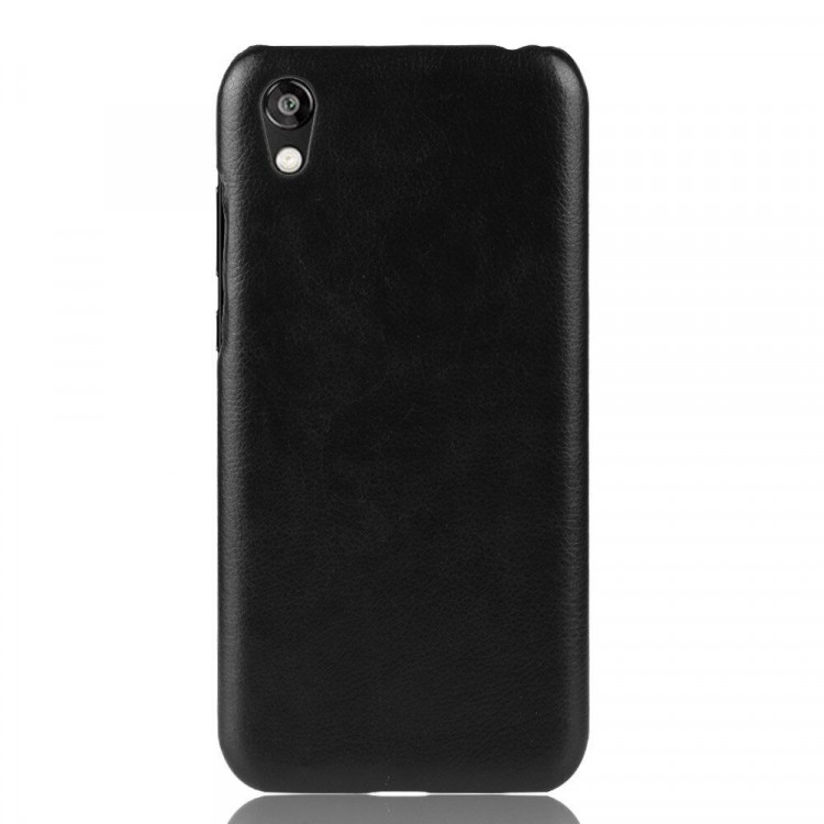 Кожаная накладка-чехол для Huawei Y5 (2019) / Honor 8S (черный)