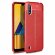 Чехол-накладка Litchi Grain для Samsung Galaxy M01 (красный)