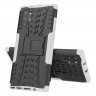 Чехол Hybrid Armor для Samsung Galaxy Note 10+ (Plus) (черный + белый)