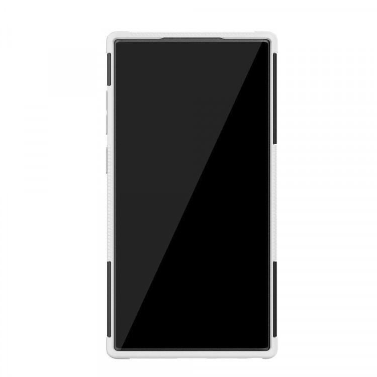 Чехол Hybrid Armor для Samsung Galaxy Note 10+ (Plus) (черный + белый)