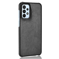 Кожаная накладка-чехол для Samsung Galaxy A23 4G (черный)