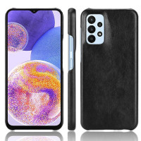 Кожаная накладка-чехол для Samsung Galaxy A23 4G (черный)