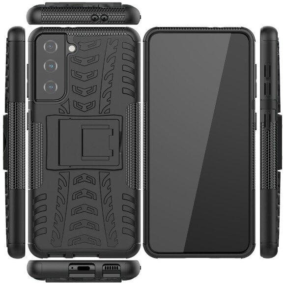 Чехол Hybrid Armor для Samsung Galaxy S21 (черный) Чехол Hybrid Armor для Samsung Galaxy S21 (черный)