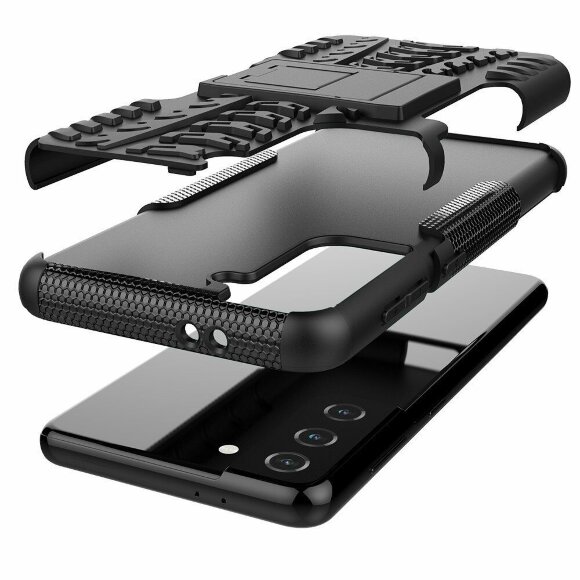 Чехол Hybrid Armor для Samsung Galaxy S21 (черный) Чехол Hybrid Armor для Samsung Galaxy S21 (черный)
