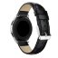 Кожаный ремешок Crocodile Texture для Samsung Gear Sport / Gear S2 Classic / Galaxy Watch 42мм / Watch Active / Watch 3 (41мм) / Watch4 (черный)