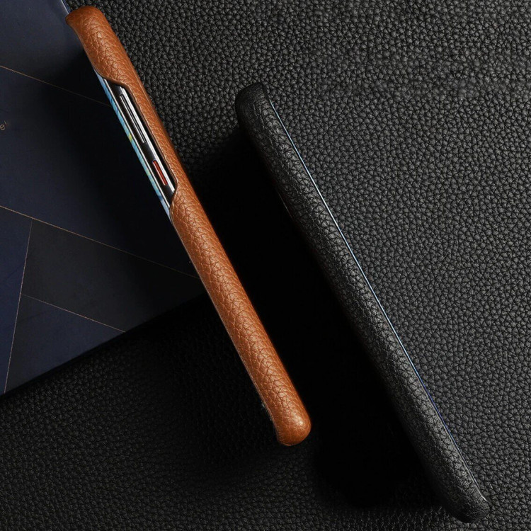 Кожаный чехол Cowhide для Google Pixel 6 Pro (оранжевый)