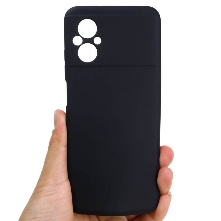 Силиконовый чехол Mobile Shell для Xiaomi Poco M5 4G (черный)