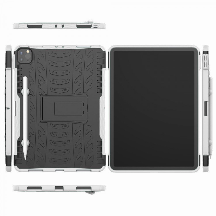 Чехол на iPad Pro 11 (2022, 2021, 2020) (черный + белый)
