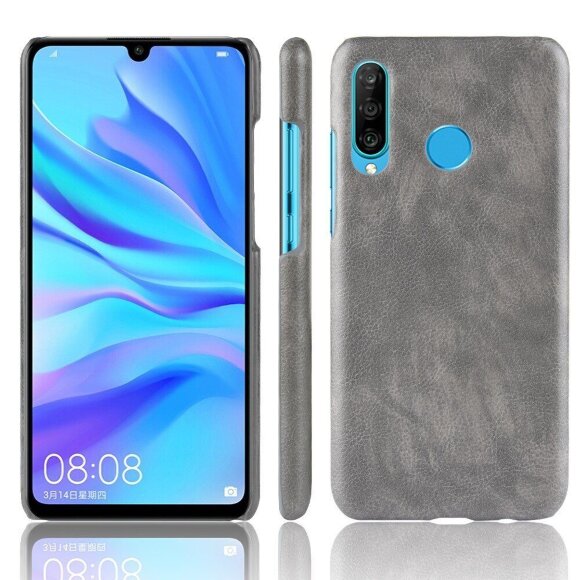 Кожаная накладка-чехол для Huawei P30 Lite / nova 4e / Honor 20S (MAR-LX1H) (серый) Кожаная накладка-чехол для Huawei P30 Lite / nova 4e / Honor 20S (MAR-LX1H) (серый)