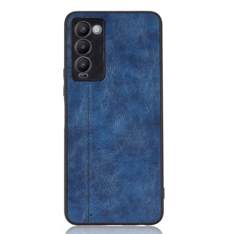 Чехол из экокожи для Tecno Camon 18 / Camon 18 P (синий)