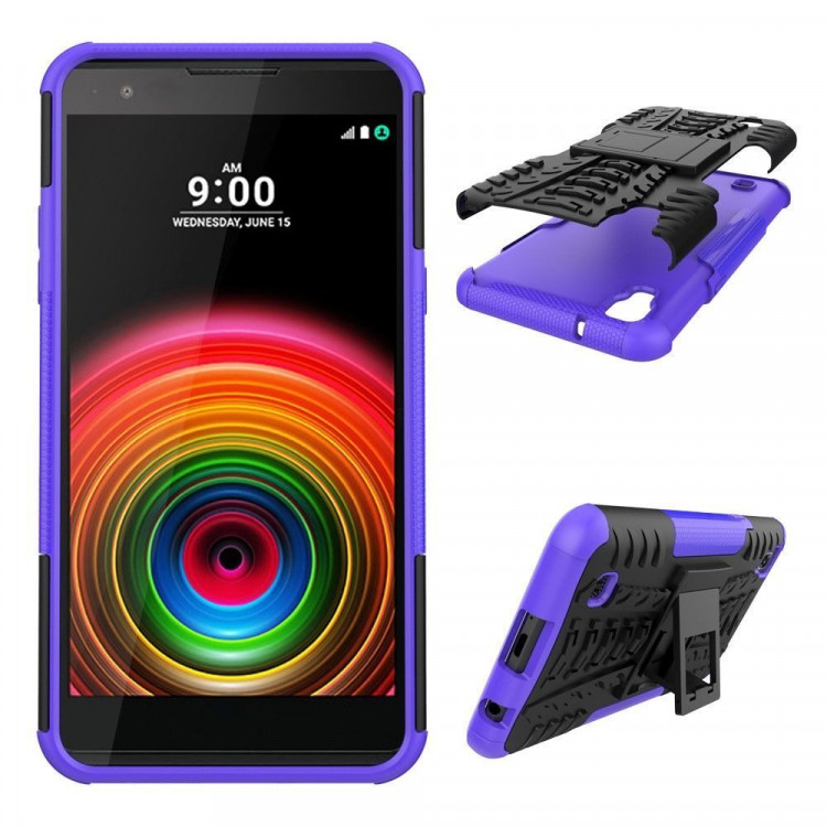 Чехол Hybrid Armor для LG X Power K220DS (черный + фиолетовый)