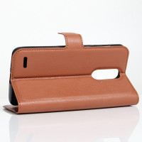 Чехол с визитницей для LG K10 (2017) M250 (коричневый)