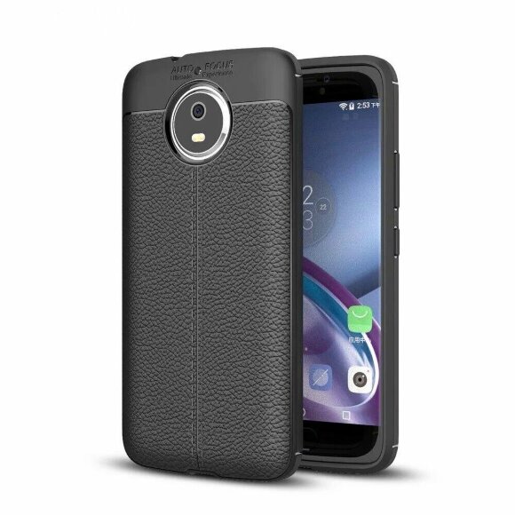 Чехол-накладка Litchi Grain для Motorola Moto G5S (черный)