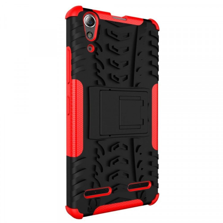 Чехол Hybrid Armor для Lenovo A6000 (черный + красный)