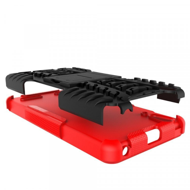 Чехол Hybrid Armor для Lenovo A6000 (черный + красный)