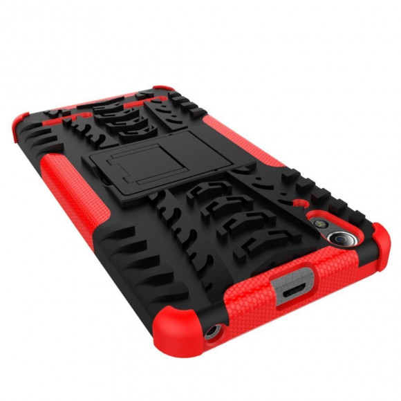 Чехол Hybrid Armor для Lenovo A6000 (черный + красный) Чехол Hybrid Armor для Lenovo A6000 (черный + красный)