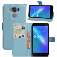 Чехол с визитницей Asus модели Zenfone 3 Max ZC553KL (голубой) Чехол с визитницей Asus модели Zenfone 3 Max ZC553KL (голубой)