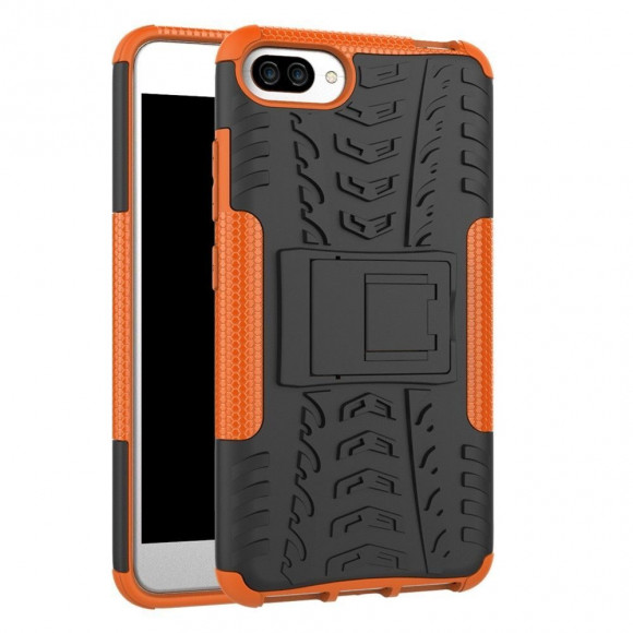 Чехол Hybrid Armor для Asus Zenfone 4 Max ZC554KL (черный + оранжевый) Чехол Hybrid Armor для Asus Zenfone 4 Max ZC554KL (черный + оранжевый)