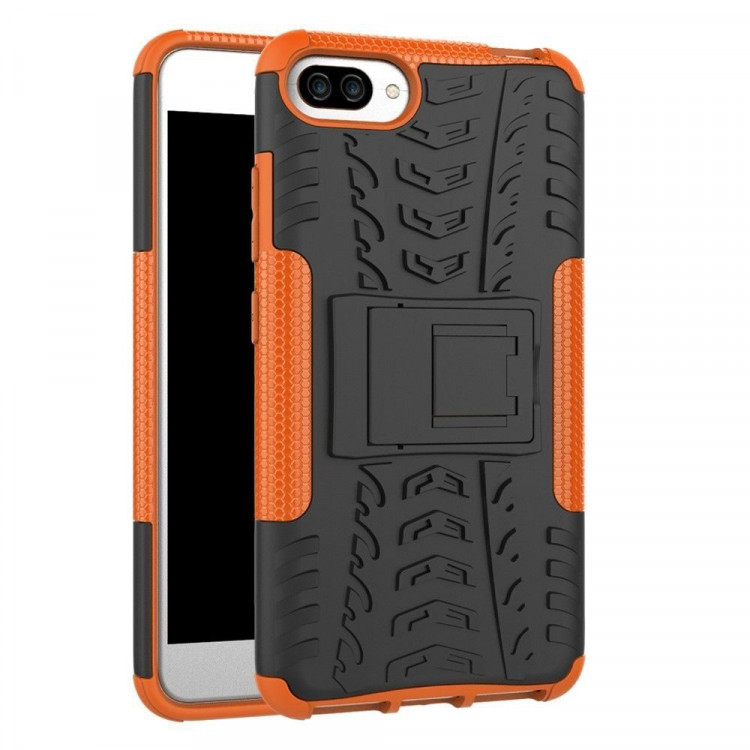 Чехол Hybrid Armor для Asus Zenfone 4 Max ZC554KL (черный + оранжевый)