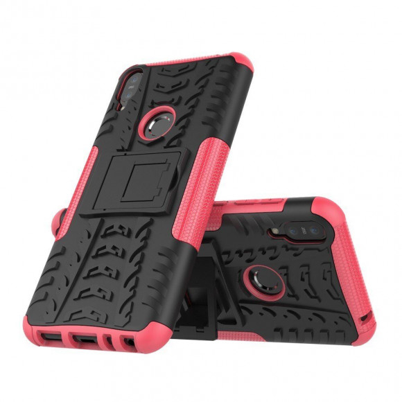 Чехол Hybrid Armor для Asus Zenfone Max Pro (M1) ZB601KL / ZB602KL (черный + розовый) Чехол Hybrid Armor для Asus Zenfone Max Pro (M1) ZB601KL / ZB602KL (черный + розовый)