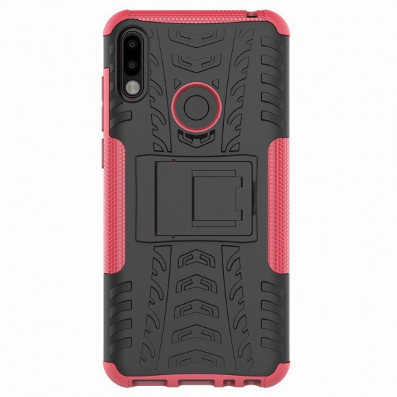 Чехол Hybrid Armor для ASUS Zenfone Max Pro (M2) ZB631KL (черный + розовый) Чехол Hybrid Armor для ASUS Zenfone Max Pro (M2) ZB631KL (черный + розовый)