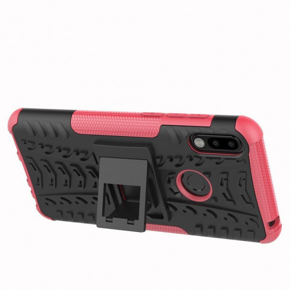 Чехол Hybrid Armor для ASUS Zenfone Max Pro (M2) ZB631KL (черный + розовый) Чехол Hybrid Armor для ASUS Zenfone Max Pro (M2) ZB631KL (черный + розовый)