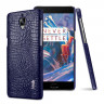 Чехол-накладка iMak Ruiyi Crocodile для OnePlus 3 / OnePlus 3T (темно-синий)